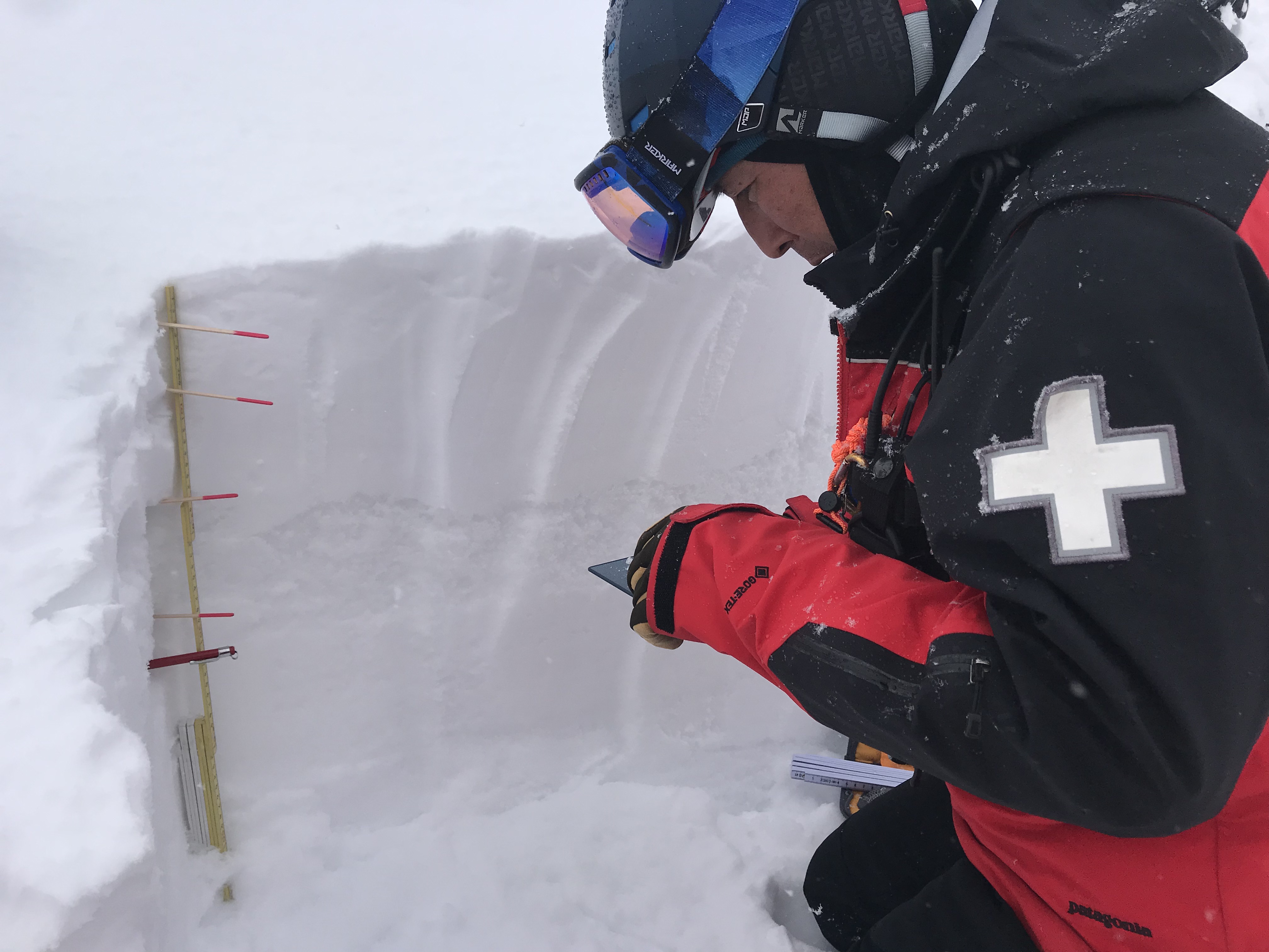 調査レポート — 積雪断面調査の様子